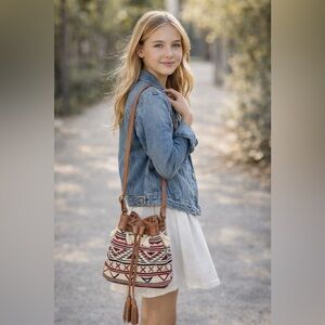 Art Class Boho Bucket Bag